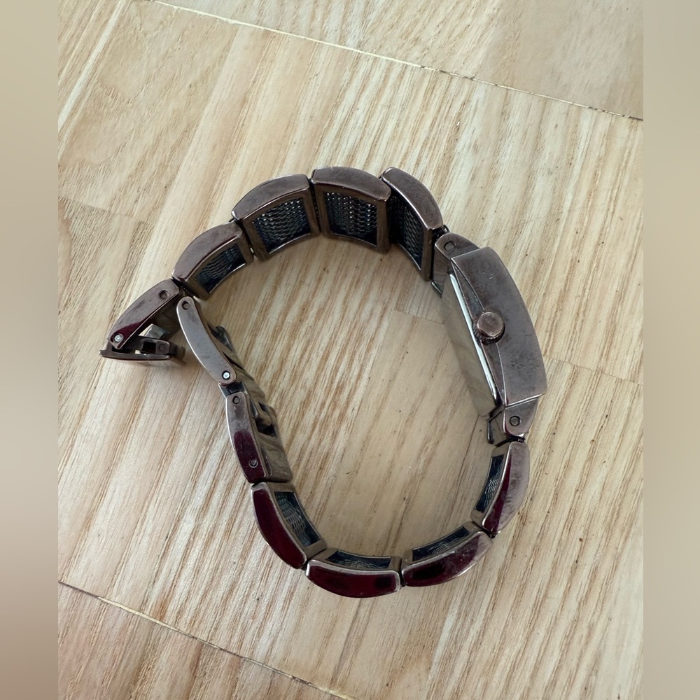 Fossil Ladies Rectangular Metallic Brown Watch Ne… - image 8